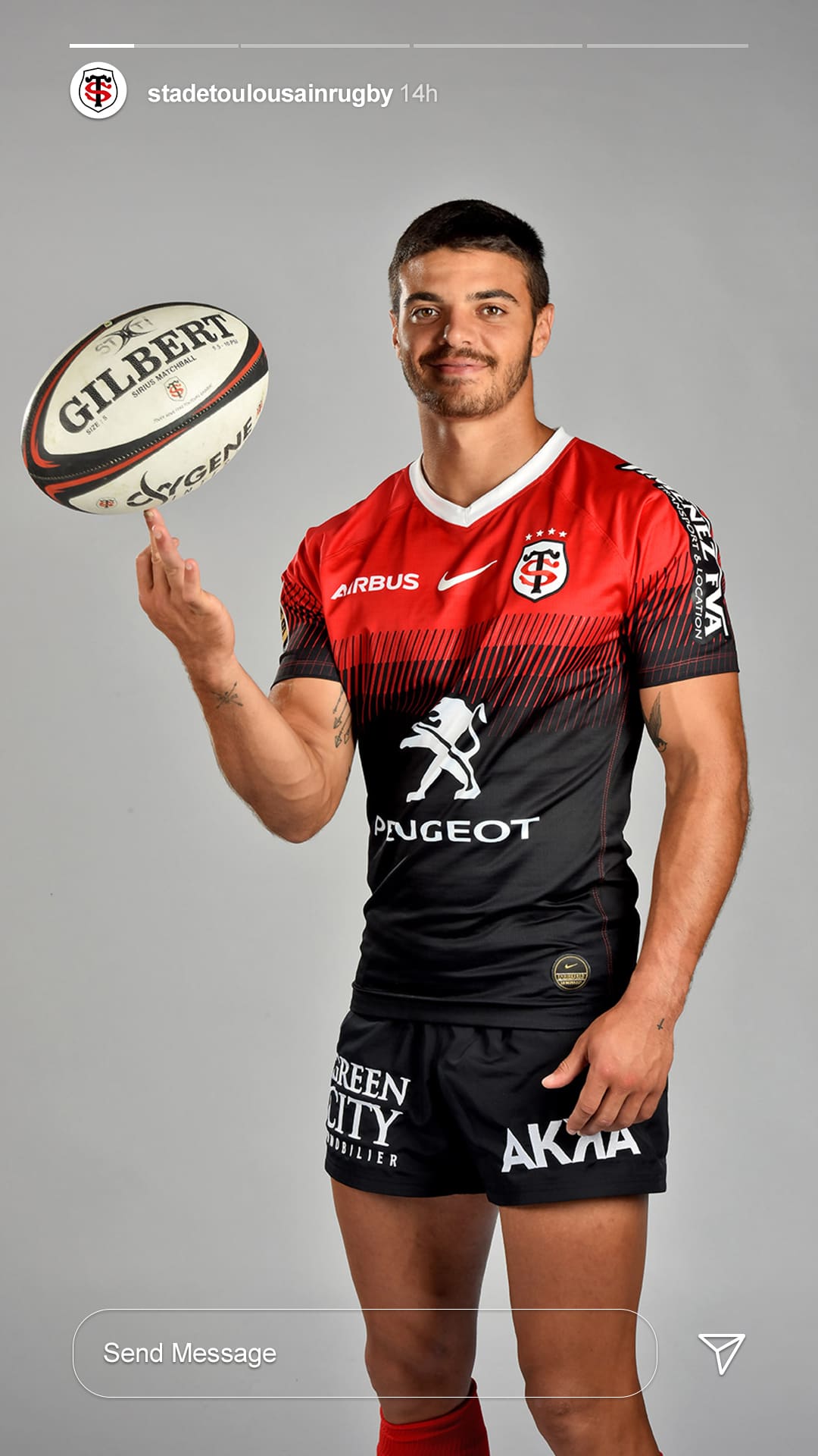 story instagram social media ads joueur stade toulousain