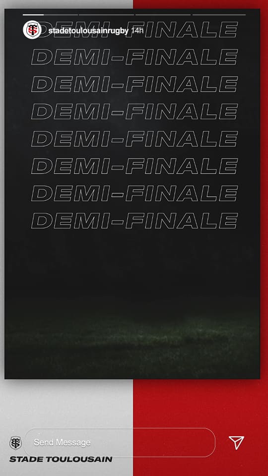 story instagram social media ads match stade toulousain